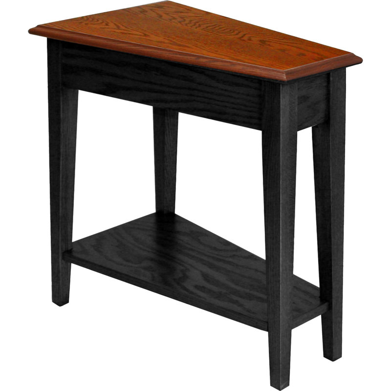 Solid Wood Recliner Wedge Table, Slate