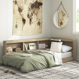 Karnova Platform Bed with Bookcase