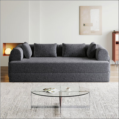 Canapé-lit convertible de 78,7 pouces avec coussin cylindrique