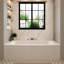 Robinet de baignoire romaine à cascade 3 trous-115327606