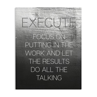 Art mural en toile «Execute Motivation» par Daphne Polselli bp-886_CN