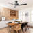 52" Modern Wall Control Propeller Ceiling Fan without Light, Double-Sided Blades, 4 Speeds Reversible DC Motor-61422050