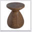 Table d'appoint en bois pour patio Patti MGO, durable et légère avec finition grain de bois pour une utilisation intérieure et extérieure
