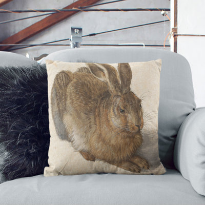 Hare Square Throw Cushion