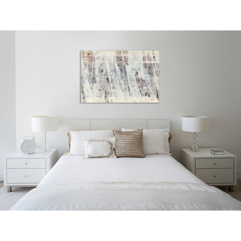 «White Out», toile tendue par Albena Hristova, H 32 po x l 48 po x P 1,5 po