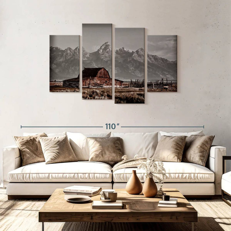 John Moutlon Barn, 48" H x 75" W