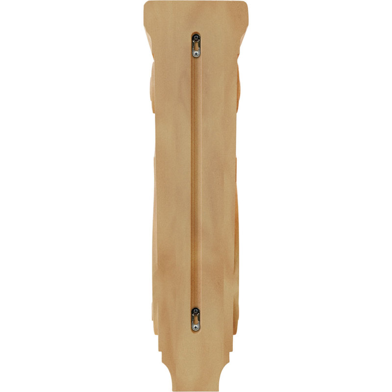 Corbeau traditionnel, Chêne brun, H 14 po x l 5 po x P 6,75 po