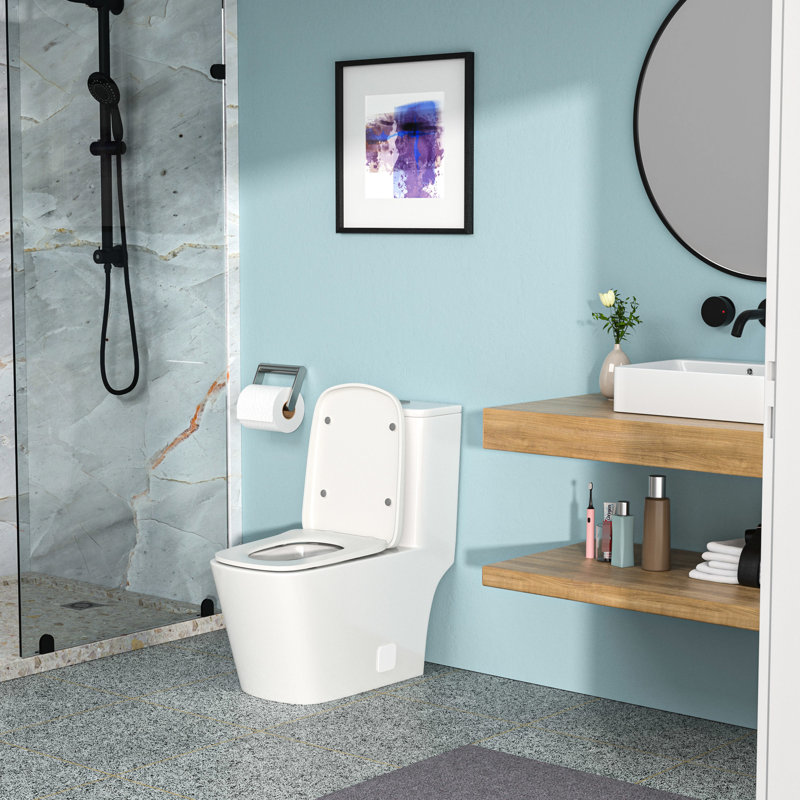 Toilette en céramique avec matériaux de construction - Robuste et durable qui résiste à une utilisation quotidienne