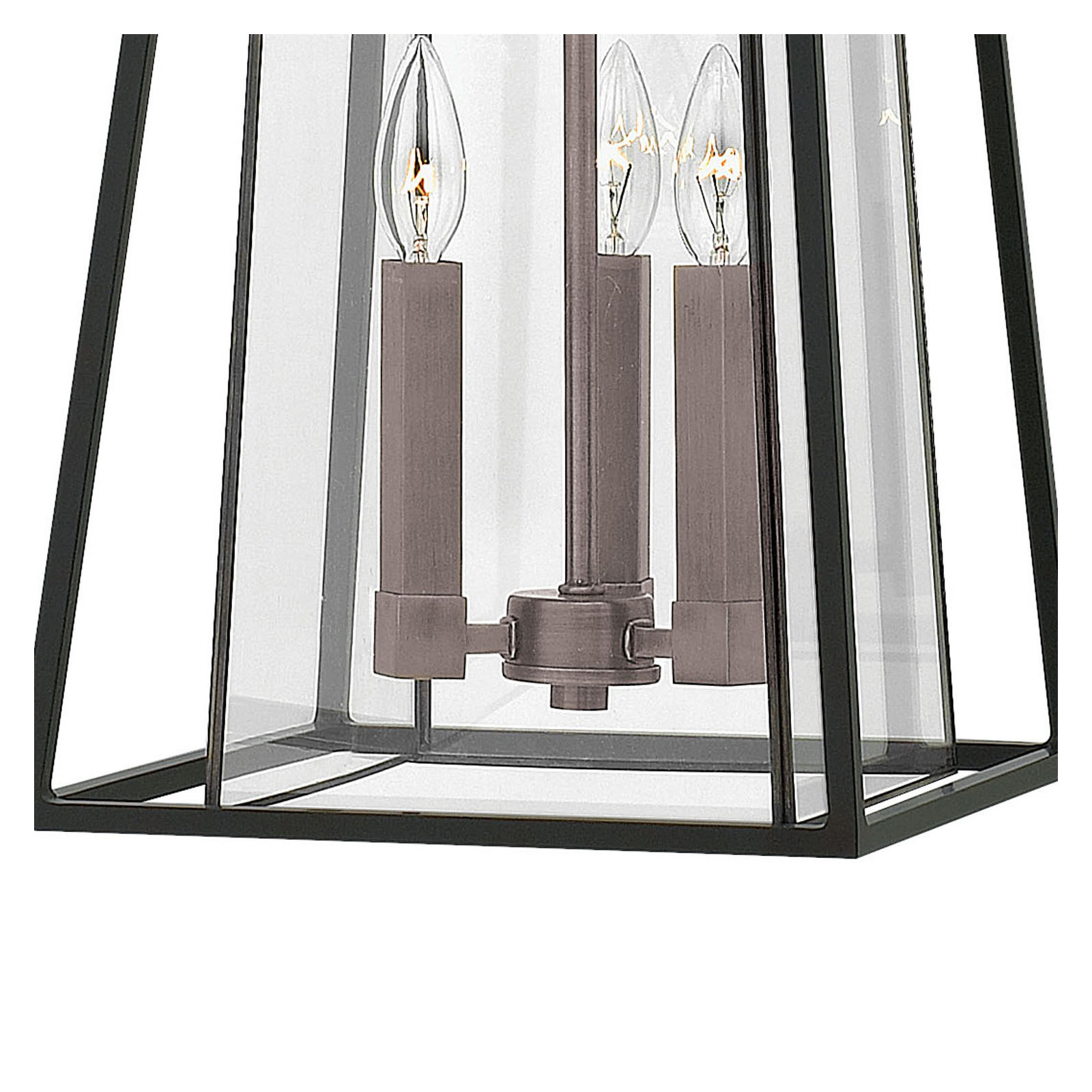 Becket Transparent Outdoor Pendant, Black