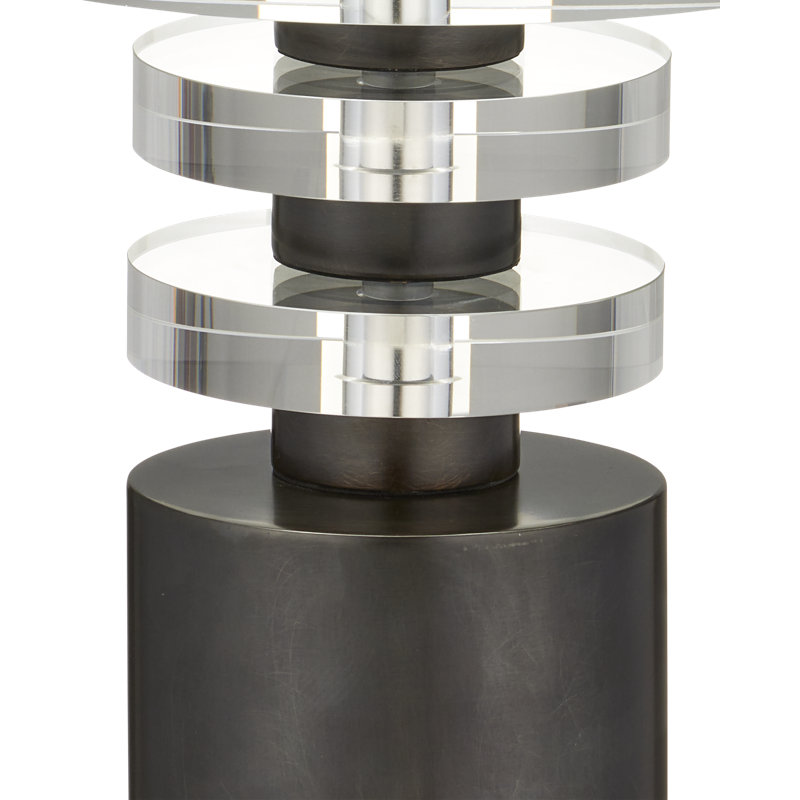 Shani Drinks Table, Bronze/Clear