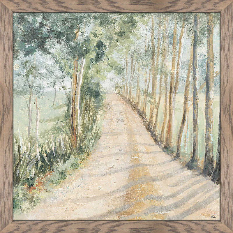 «Camino A Casa (Square)» par Patricia Pinto, reproduction, Cadre taupe délavé, H 25,5 po x l 25,5 po x P 1 po