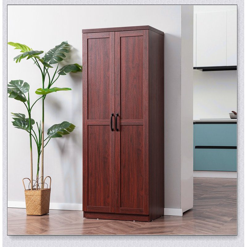 Armoire de rangement, garde-manger à 2 portes, armoire de rangement autoportante