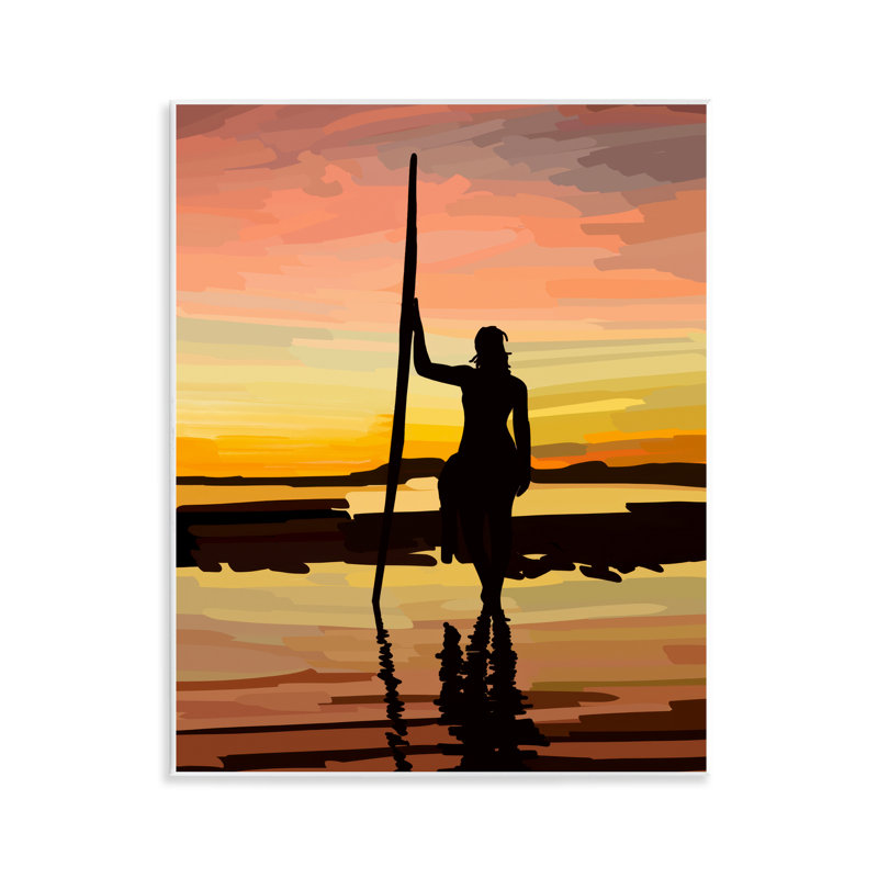 «Sunset Surfer Silhouette» par Amelia Noyes