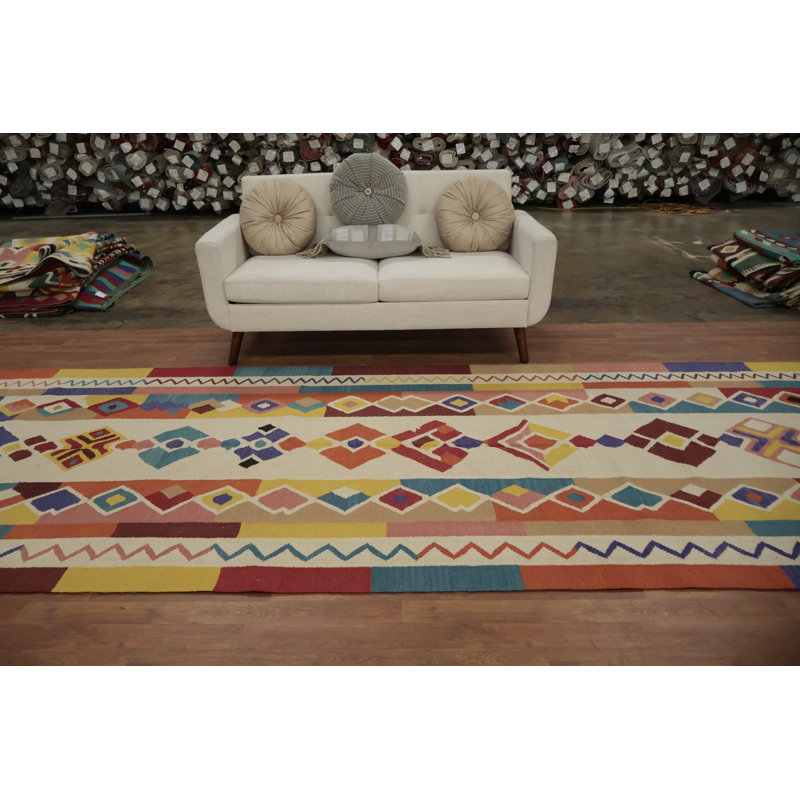 Tapis turc géométrique Kilim 5 x 18
