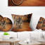 Coussin décoratif paysage de paysage rétro avec vélo-1204330093