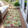 Machine Washable Indoor/Outdoor Christmas Cherries Xhevrie Aloe Rug