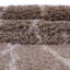 Tapis géométrique en polypropylène tissé à la machine brun / ivoire-1387267425