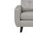 Tiena Leather Loveseat, Gray