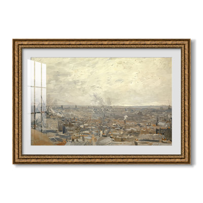 View from Montmartre, 1886-Vincent van Gogh-Custom Framed Canvas