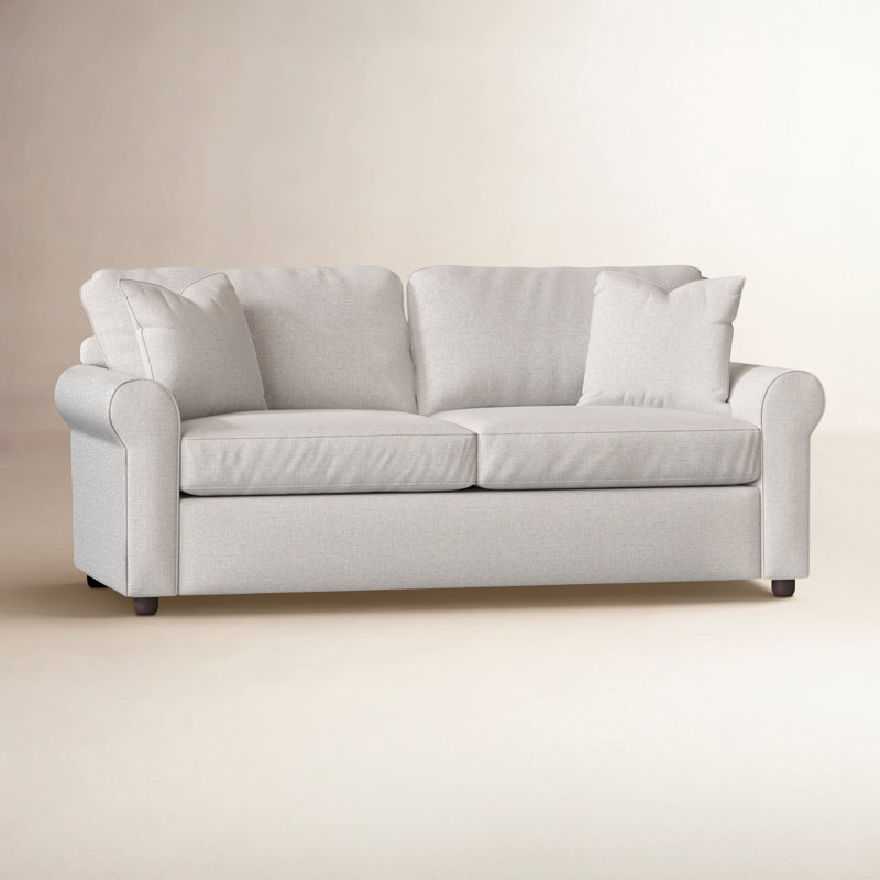 Warrington Upholstered 82'' Sofa, Drusky Ivory Sustain® Basketweave