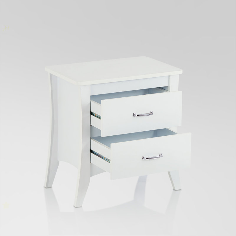 Babb White Finish Accent Table
