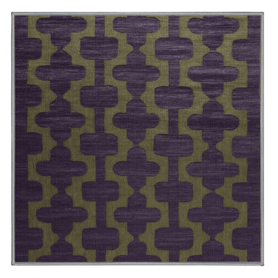 Machine Washable Trellis Purple Area Rug