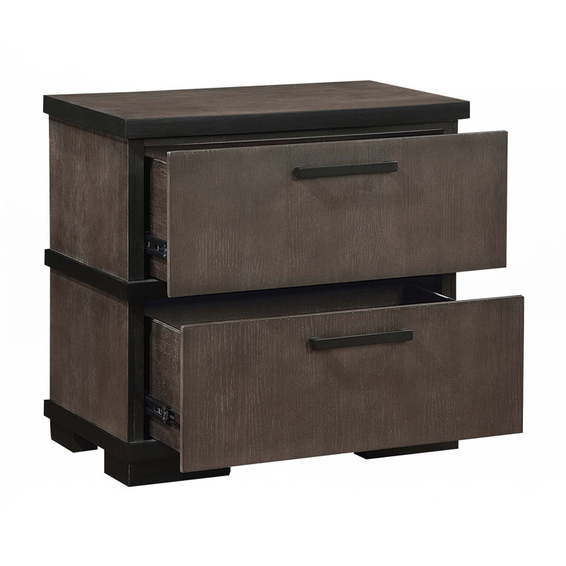 Table de chevet 2 tiroirs 1pc