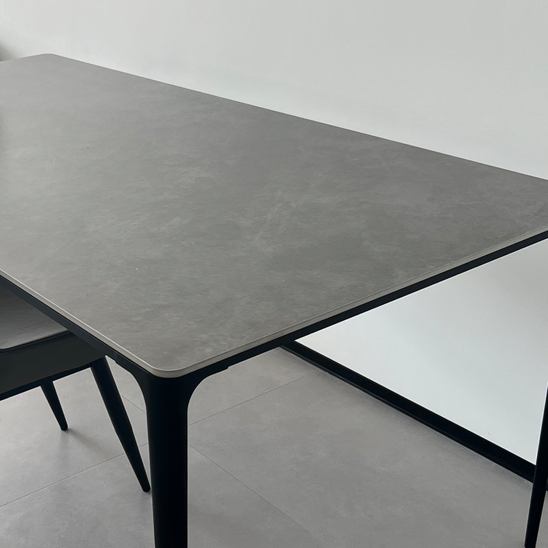 Ensemble de salle à manger rectangulaire en ardoise minimaliste, H 29,50 po x L 63,00 po x l 31,50 po