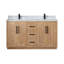 Meuble-lavabo double 60 po avec miroir Anais