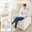 Fauteuil inclinable manuel oscillant en tissu 33,46 po Terry (ensemble de 2)-868518398
