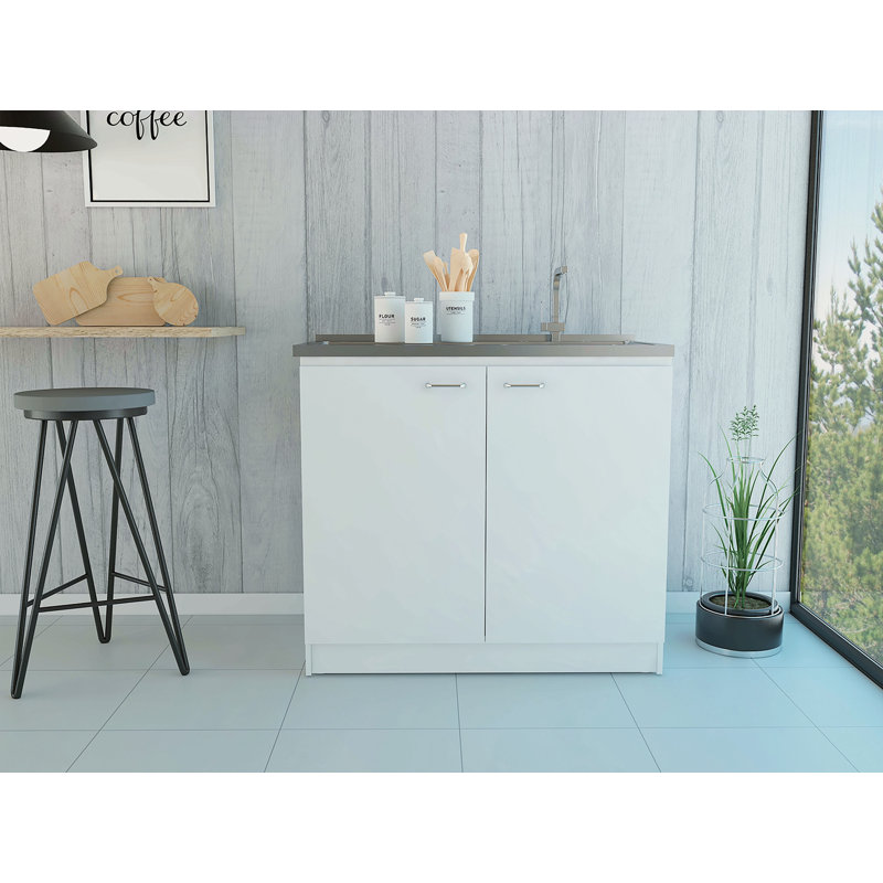 Rectangle 2-Door Utility Sink And Cabinet