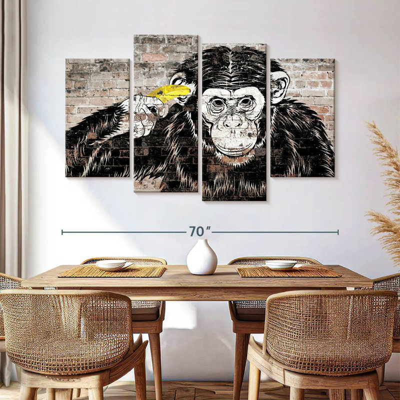 Tête de singe Brampt, H 42 po x l 68 po
