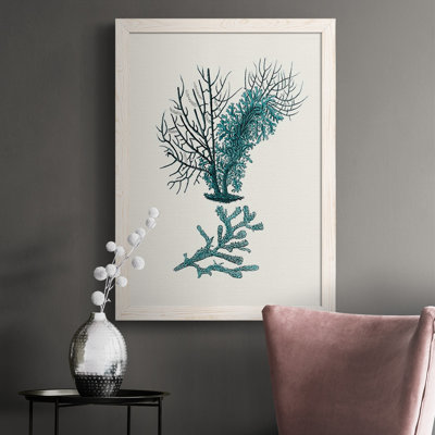 Charlize Antique Coastal Coral VI, reproduction d'art sur toile encadrée