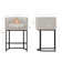 27" H Counter Height Bar Stools, Modern Barrel Counter Stools With Backrest And Arms, Black Metal Frames, Linen Fabric Upholstered Accent Barstools For Kitchen Island