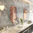 Modern Bronze & Gold Wall Mirror, 17.7 x 33.5 x 0.9 inches | 100% MDF with Ecological Flotal-E Finish | Stylish Home Decor for Living Room & Entryway, Easy Wall-Mount Design, Sleek and Contemporary Look-695910107
