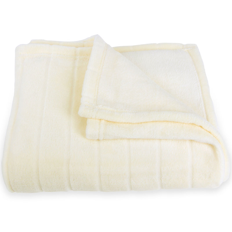 Throw Blanket, 60" W x 70" L, Ivory