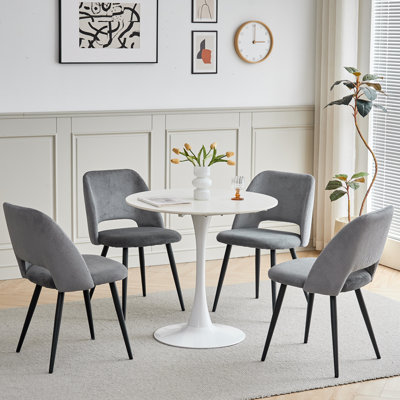 43.5cm H Upholstered Metal Parsons Chair