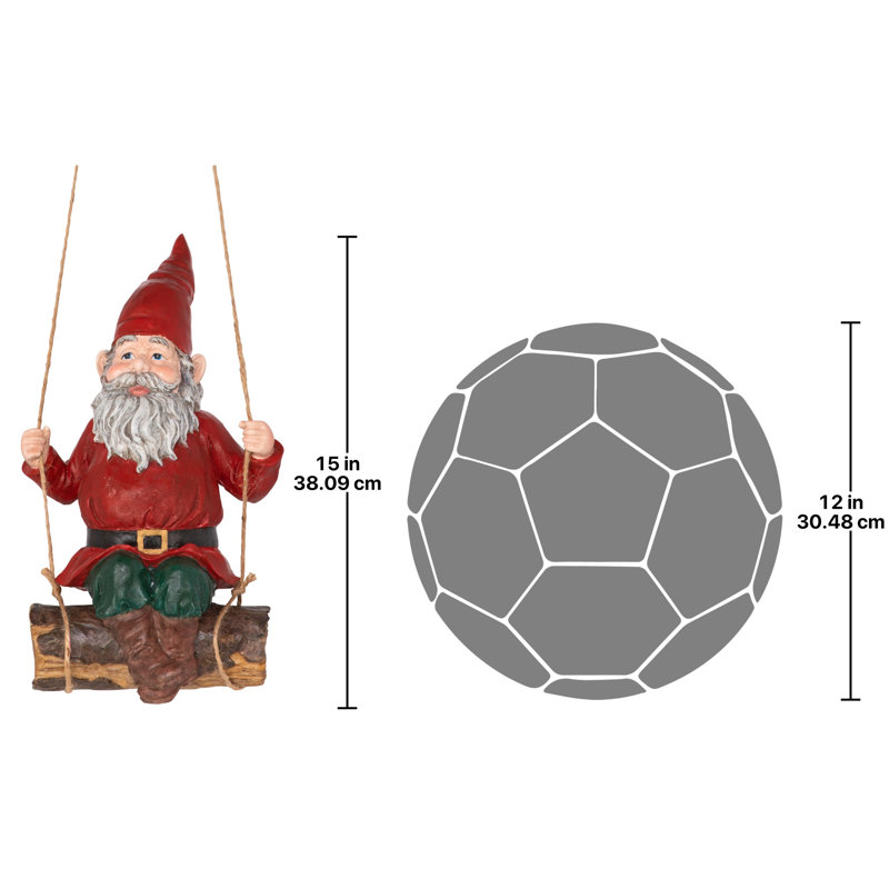 Statue de gnome de jardin Sammy the Swinging, Simple