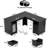 Detcho 60'' L Shaped Executive Desk with Drawers and Power Outlets-673389968