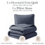 Ensemble de courtepointe réversible surdimensionnée et légère avec taies décoratives Southshore Fine Linens-40290534-40261341
