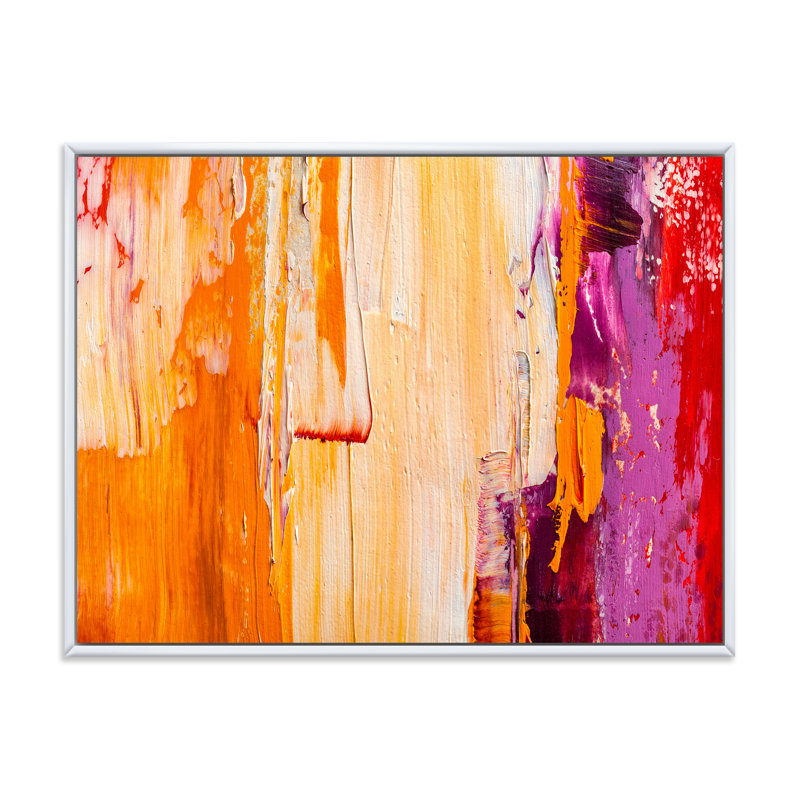 Abstrait vert grunge - Peinture sur toile, H 16 po x l 32 po x p 1 po, Cadre flottant blanc