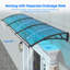GUANSU-CN Polycarbonate Cover Retractable Door / Window Awning-124654885-124654893
