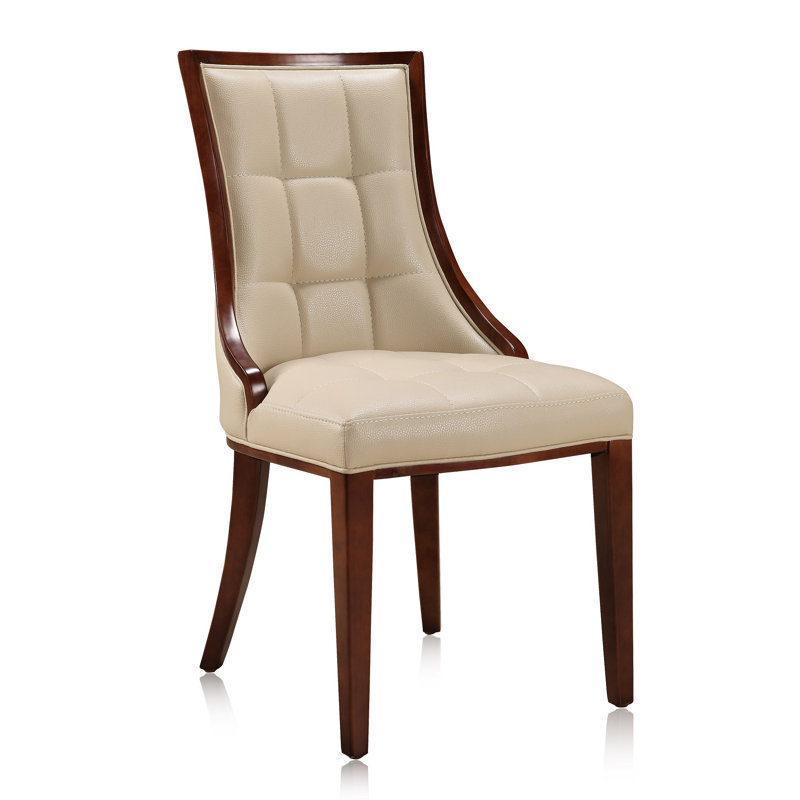 Verduzco Upholstered Side chair, Cream, 1