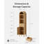 Tour de rangement arquée 67 "avec porte et tiroir-1567389771