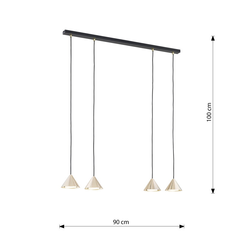 Aadon 4 - Light Pendant, Gold