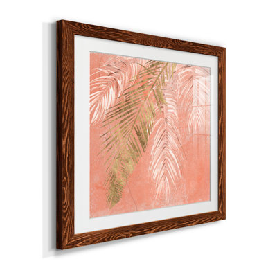 Golden Palms I-Premium, reproduction encadrée - prête à être accrochée