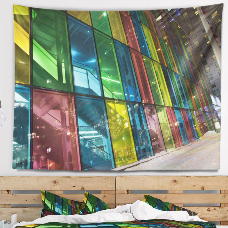 Tapisserie du palais des congrès de montréal, H 32 po x l 39 po