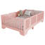 Lit coffre Safe, rose, bois aggloméré, style Montessori pour enfants