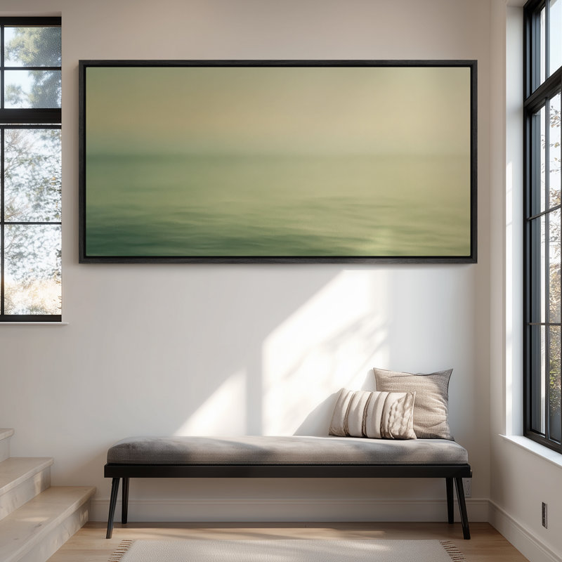 Très grand art mural rétro encadré pour art classique, H 30 po x l 60 po, Noir