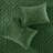 3 Piece Velvet Quilt Set Green-124095033